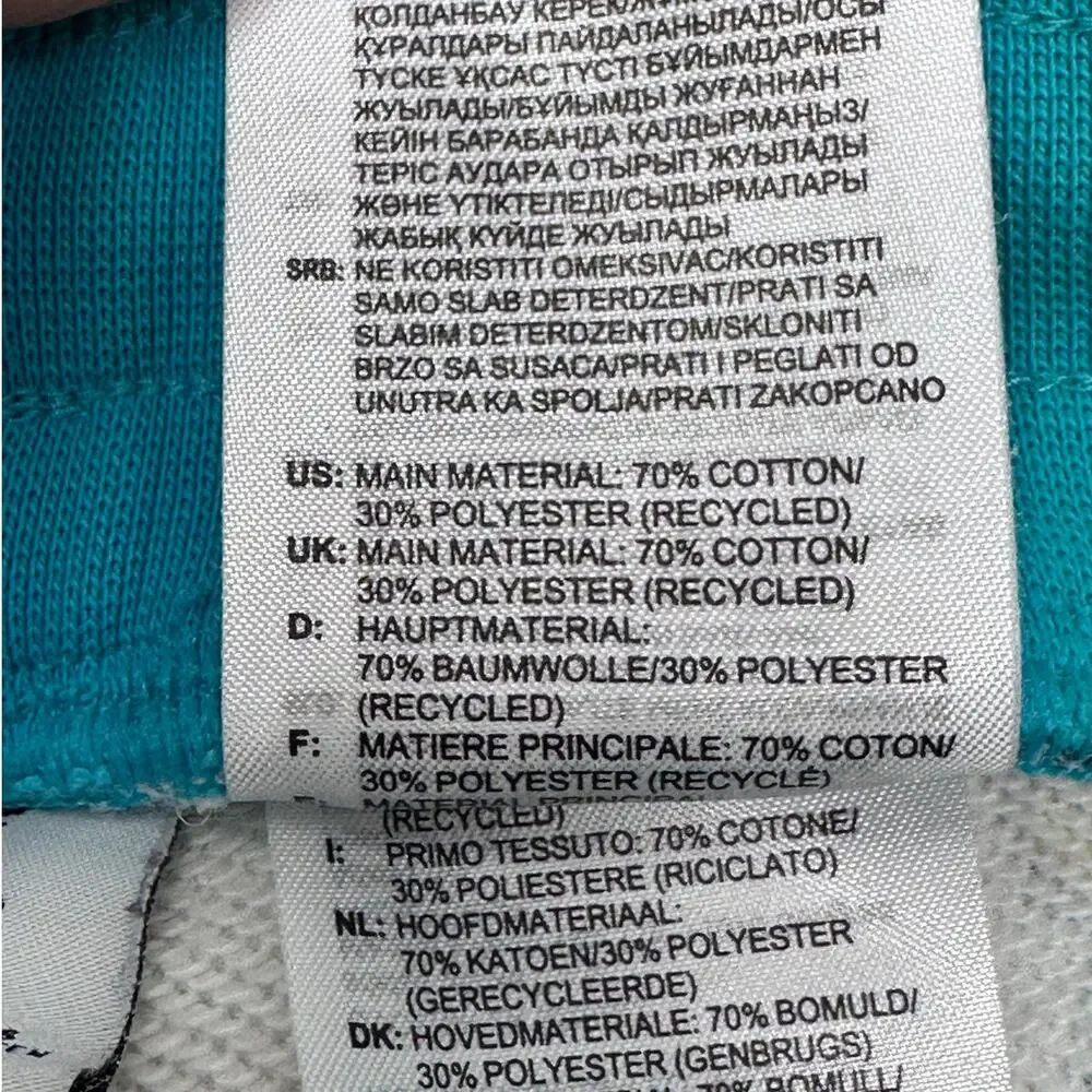 Adidas Hoodie Set Hi Res Aqua with joggers size 12-18 months - Picture 7 of 11